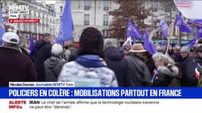 À Paris, la manifestation des policiers pour exprimer leur colère a débuté place de la Bastille