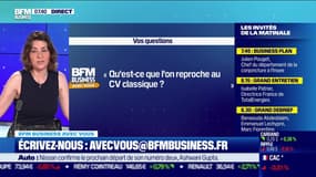 BFM Business avec vous : Qu'est-ce que l'on reproche au CV classique ? - 16/06