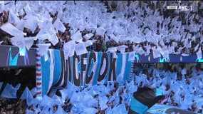 Ligue des champions : le tifo géant de l'Ettihad Stadium pour Man City-Tottenha