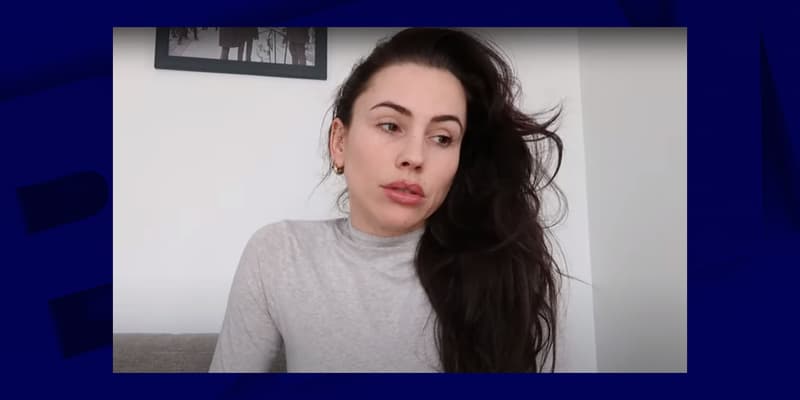 La youtubeuse Gaelle Garcia Diaz, le 27 mars 2024 dans une vidéo où elle annonce son abandon dans "Danse avec les stars d'Internet"