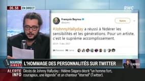 Johnny Hallyday: "Une légende", "inoubliable", les hommages se multiplient sur les réseaux sociaux