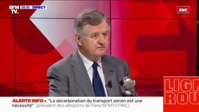 Augustin de Romanet, PDG d'Aéroports de Paris: "Nous avons les moyens de faire face aux flux" lors des Jeux olympiques 2024