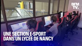 TANGUY DE BFM - Un lycée de Nancy vient d'inaugurer sa section dédiée à l'e-sport, une initiative pionnière en France 