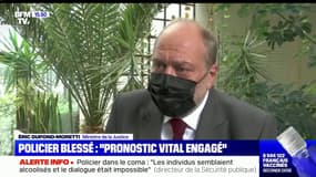 "On ne peut pas exploiter ces drames à des fins purement politiciennes": Éric Dupond-Moretti réagit à l'agression du policier dans la Loire