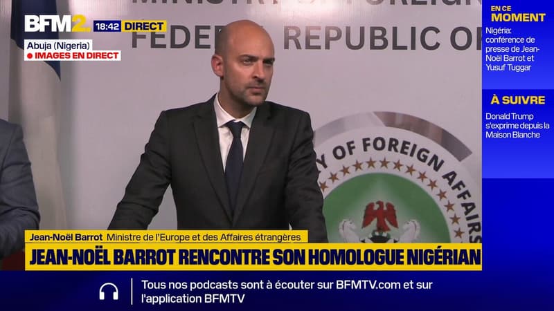 Jean-Noël Barrot en déplacement au Nigeria: 