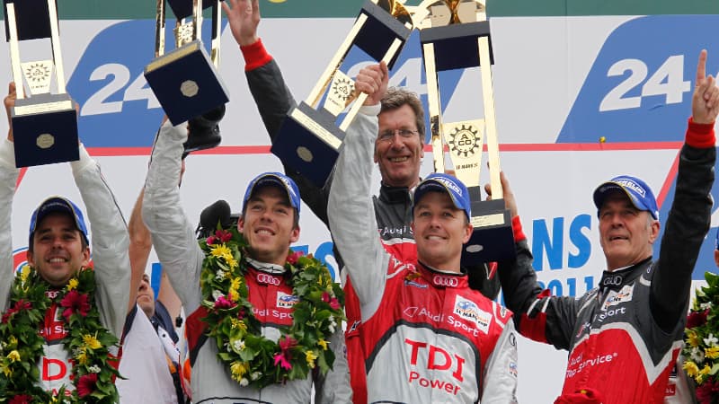 Le podium des dernières 24 Heures du Mans