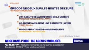 Neige en Normandie: 169 agents mobilisés dans l'Eure