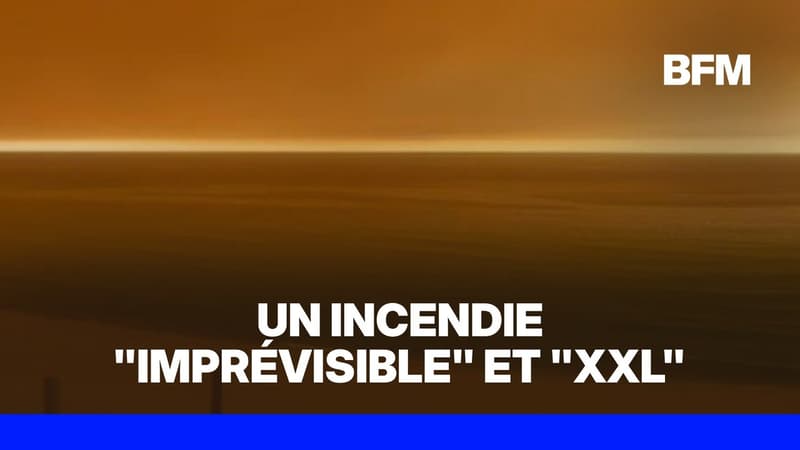 Incendie en Gironde: les images du ciel qui devient orange