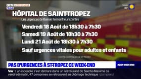 Var: les urgences de nuit fermées jusqu'à lundi à Saint-Tropez