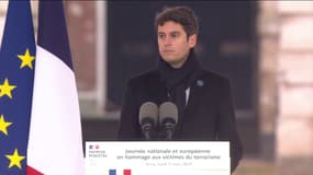 "43 attentats ont été déjoués depuis 2017" affirme Gabriel Attal lors de l'hommage aux victimes du terrorisme