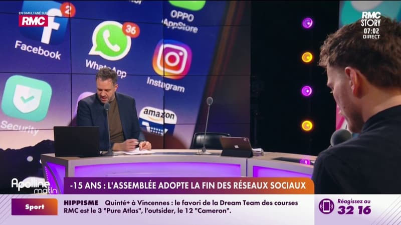 -15 ans : L'assemblée adopte la fin des réseaux sociaux