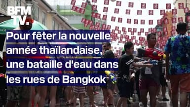 Thaïlande: une bataille d'eau géante dans les rues de Bangkok pour fêter la nouvelle année