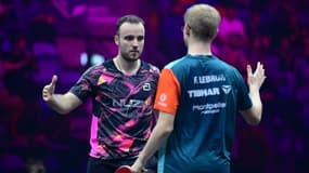 Simon Gauzy et Felix Lebrun lors du WTT Francfort, 3 novembre 2024