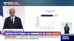 Jean Castex: "À compter de vendredi minuit (..) 46 millions de nos concitoyens" seront soumis au couvre-feu