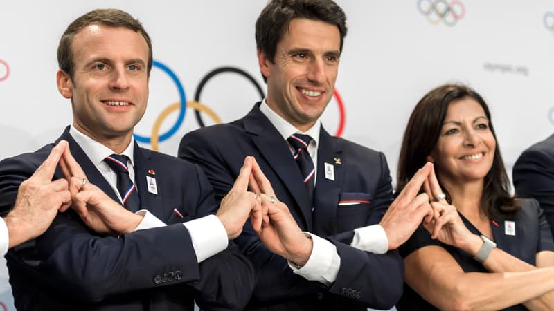 Macron, Estanguet, Hidalgo
