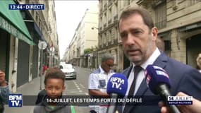 "Ceux qui ont voulu empêcher ce défilé devraient avoir honte": Christophe Castaner s'exprime en marge des célébrations du 14 juillet