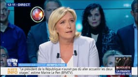 Pour Marine Le Pen (RN), "Emmanuel Macron transforme tout en malaise."