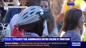 Des milliers de personnes ont rendu hommage au cycliste tué à Paris