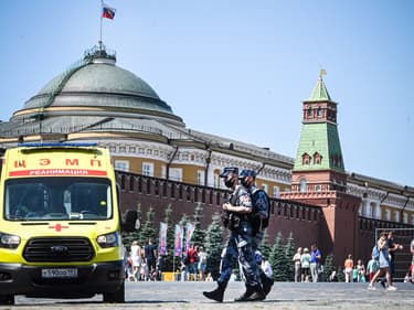 Sur la Place Rouge, à Moscou, le 18 juin 2021.