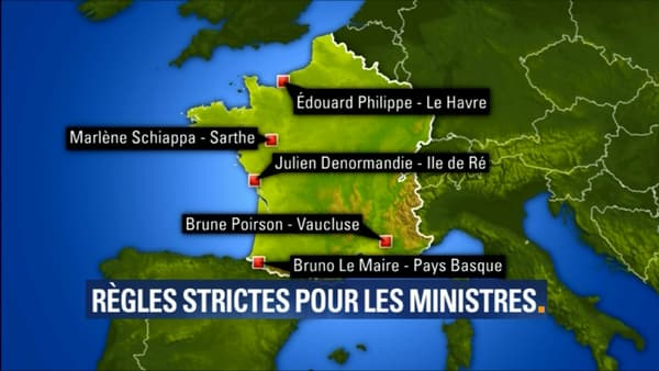 Les destinations des ministres en vacances 