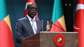 Le président béninois Patrice Talon à Ankara le 6 septembre 2018, lors d'une visite officielle en Turquie