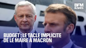  Budget : le tacle implicite de Le Maire à Macron 