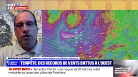 Tempête Ciaran: l'accalmie prévue "pas avant la mi-journée" en Bretagne