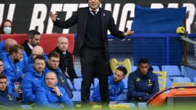 L'entraîneur italien de Tottenham, Antonio Conte, lors du match de la 11e journée de Premier League, le 7 novembre 2021 au Goodison Park à Liverpool