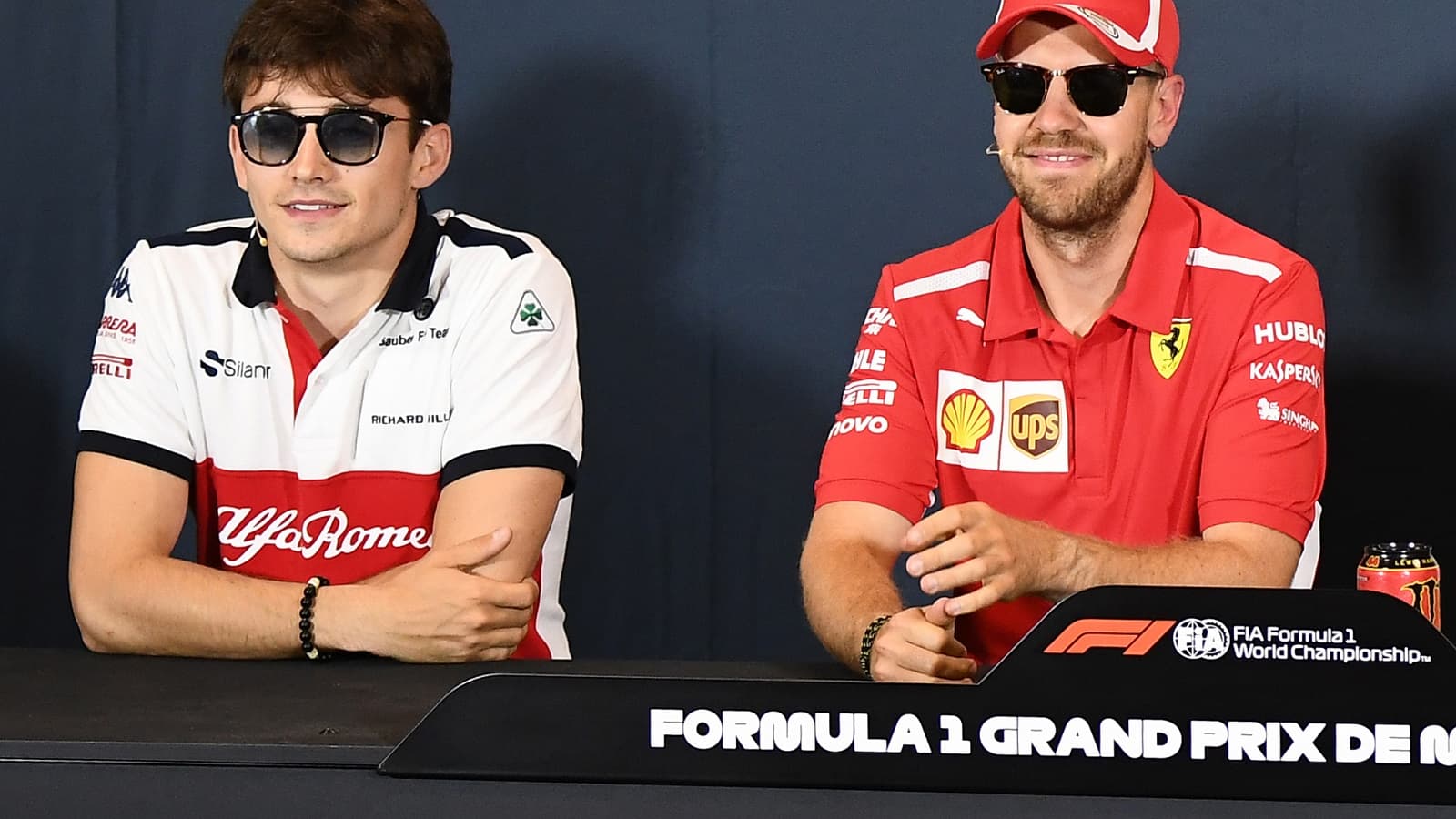 Charles Leclerc Sebastian Vettel Charles Leclerc Sebastian Vettel