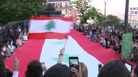 L'hommage parisien aux victimes de l'explosion de Beyrouth, le 5 août.