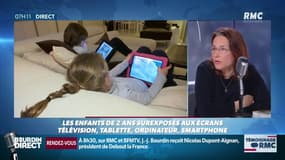 Sabine Duflo, psychologue-clinicienne: "Les implications pour l'enfant sont gravissimes car elles suppriment le temps d'intéraction parents-enfants."