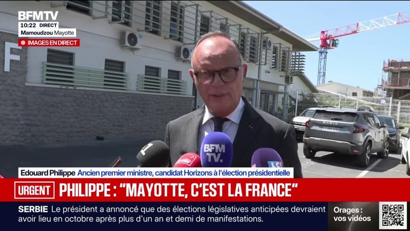 Édouard Philippe souhaite la création d'un centre de retour de migrants "en Afrique de l'Est" pour "tarir la source de l'immigration" à Mayotte