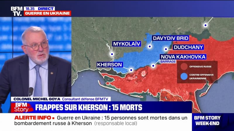 15 morts dans un bombardement russe à Kherson, dans le Sud de l'Ukraine