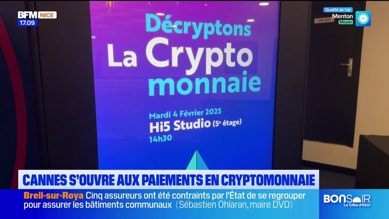 Cannes: la cryptomonnaie débarque dans les commerces
