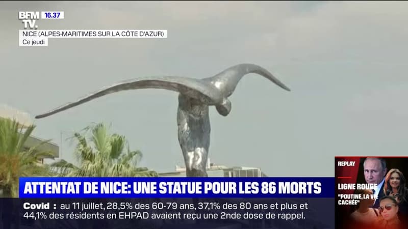 Attentat de Nice: une statue hommage aux 86 personnes tuées le 14 juillet 2016