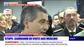 Gérald Darmanin en déplacement à Nice: "pour les mineurs (...) les réponses pénales peuvent être décevantes", déclare le ministre de l'Intérieur
