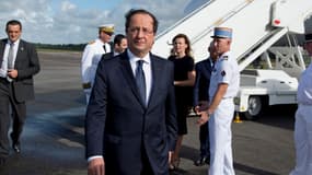 François Hollande, le 13 décembre, à Cayenne.