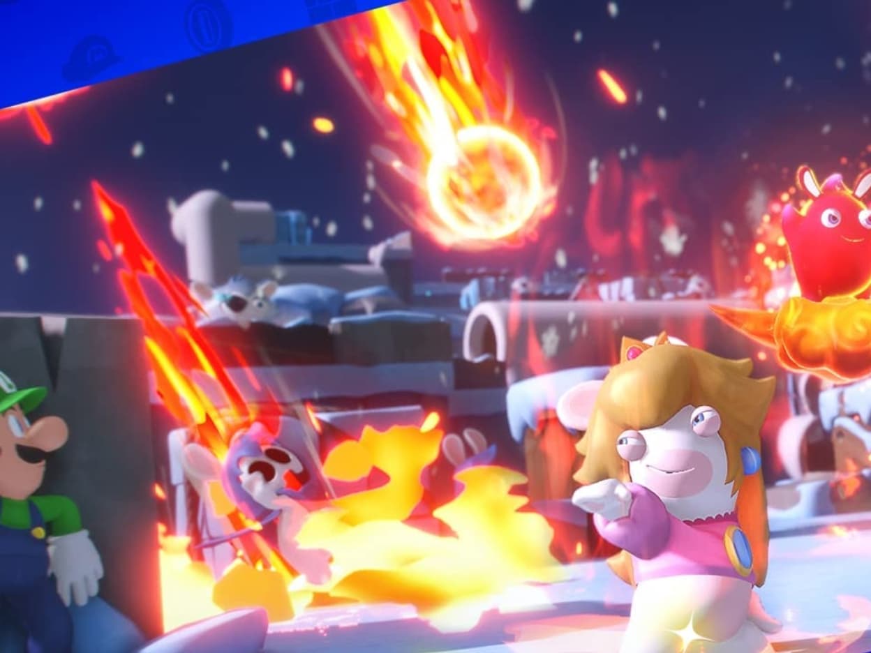 Jeu Nintendo Switch : Mario + The Lapins Crétins Kingdom Battle - Neuf Sous Film