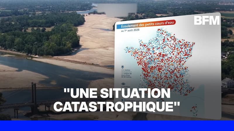 Les petits cours d'eau français confrontés à une sécheresse inédite