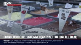 "Les gens continuent de manger des glaces": face au pic de douceur, les commerçants se frottent les mains