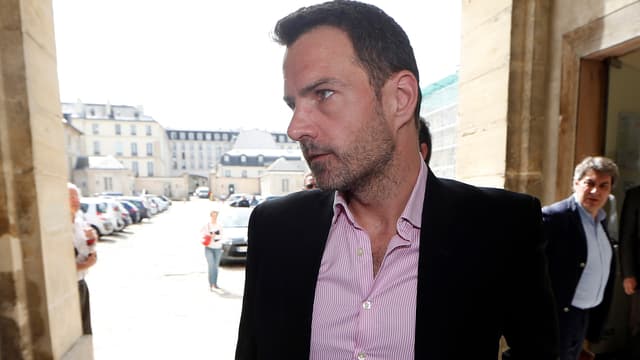 Jérôme Kerviel le 15 avril 2015 à la cour d'appel de Versailles.