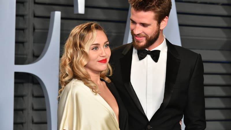 Miley Cyrus et Liam Hemsworth à Beverly Hills en mars 2018