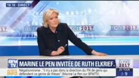 Marine Le Pen condamne les insultes contre Macron lors du meeting à Nice 