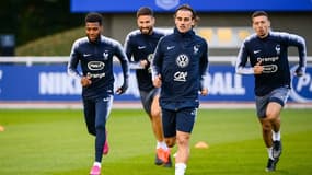 Les Bleus en pleine séance d'entrainement 