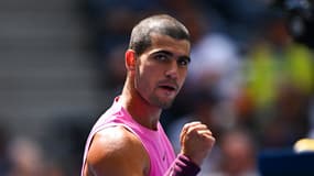 Carlos Alcaraz lors de l'US Open 2025.