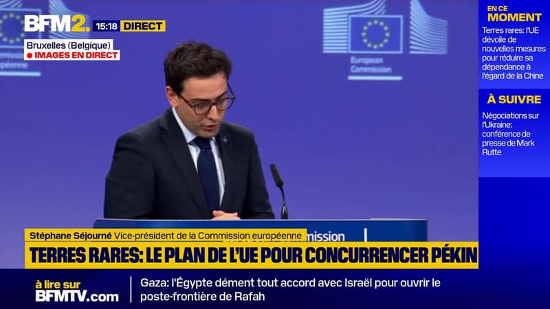 Matières premières critiques: l'UE débloque 3 milliards d'euros pour réduire sa dépendance à la Chine