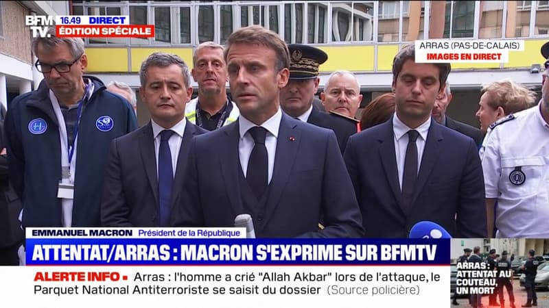Emmanuel Macron à Arras: 