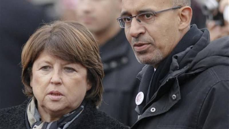 Harlem Désir, numéro deux du Parti socialiste, s'est déclaré dimanche candidat à la succession de Martine Aubry au poste de premier secrétaire. /Photo d'archives/REUTERS/Robert Pratta