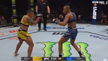 UFC : Zarah Fairn (à gauche) a été battue par la Brésilienne Josiane Nunes 