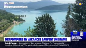 Lac de Sainte-Croix: des pompiers en vacances sauvent une femme en arrêt cardiaque après une noyade